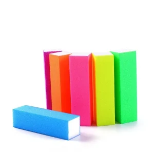 Professional Rectangular Art Care Disposable EVA Material Size L Buffer Block 100 180 Nail Files with Custom Logo
