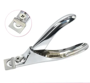 Professional Reinforced Stainless Steel U French Square Nail Shaped Cutter for Finger Thick False Acrylic Nail Tip Edge Clippers