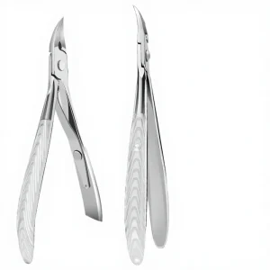 Professional Reusable Stainless Steel Nail Clipper Set Portable Durable Sharp Cuticle Nipper Curved Scissors For Manicure