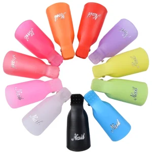 Professional Salon 11 Color Gel Remover Plastic Nail Art Soak Cap Degreaser Cleaner Tips Polish Remover Clip Fingers
