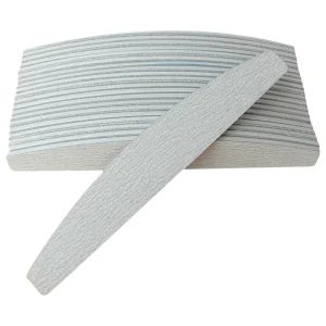 Professional Salon Customized 100/120/150/180/240 Nail File Buffer Printed Nail File Half Moon Zebra Grit Nail File