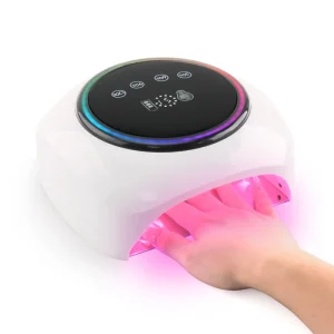 Professional Salon Light Lamp LED for Nails Cordless Rechargeable Round Nail Polish Lamp Fast Curing Gel Nail Polish LED UV Lamp