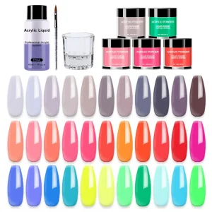 Professional Salon Nail Supply Clear Acrylic Powder Low Moq Raw Material Crystal Clear Acrylic Powder
