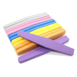 Professional Sponge Nail File Double Sided 100/180 Grit Reusable Durable Nail Buffer for Home Salon Use