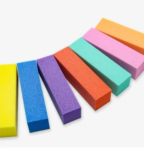 Professional Square Shape Disposable Buff Shine Sponge Mini Nails File Manicure Tool Nail Buffer Block