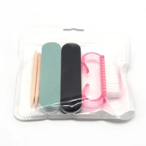 Professional Stainless Steel 5 Piece Disposable Manicure & Pedicure Nail Tool Set for Personal Care