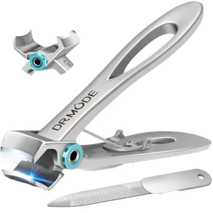 Professional Stainless Steel Nail Clipper Manicure Trimmer for Thick Fingernails and Toenails Cutter
