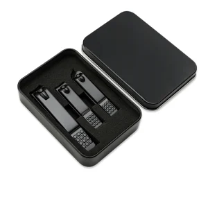Professional Stainless Steel Nail Clipper Set 3 Piece Manicure Tools for Perfect Nails