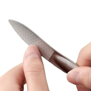 Professional Stainless Steel Nail Files Removable Self Adhesive Nail Buffer