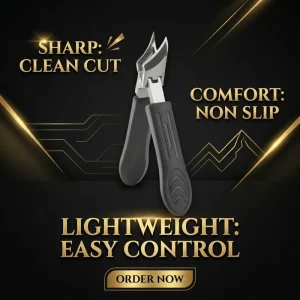 Professional Stainless Steel Thick Nails Cutter Black Nail Clipper Manicure Trimmer for Fingernails Toenails