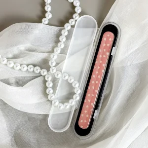 Professional Straight Shape Nail File New Arrival Colorful Glass Nail Buffer for Natural Nail Shine