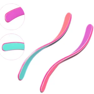 Professional Supplier Beauty Salon Ergonomic Grip Curved Shaped French Manicure Nail Care Tool Polish Buffers Block