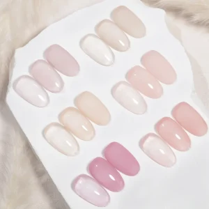 Professional TPO HEMA Free 15ml 6colors Jelly Nail Gel Polish Private Label Long Lasting Icy Jelly Gel Polish