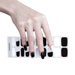 Professional UV Gel Nail Wraps 3D Foil Nail Art Polish Stickers with Glitter Supplies for Nail Gel Strip