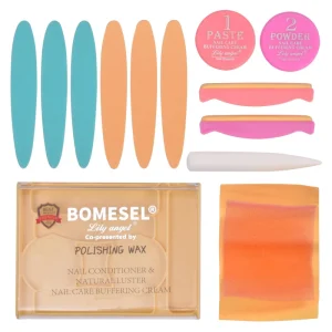 Professional UV Gel Polish Nail Supplies Kit Polishing Wax Nail Buffer File Box Packing for Infants and Beauty Use