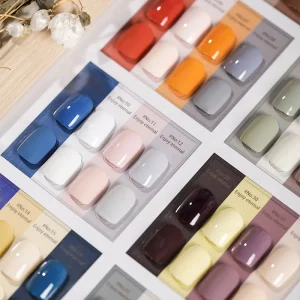 Professional Vegetarian Warm Sunshine Gel Nail Polish Tasteless 48 Colors UV High Saturation Fast Curing 30s Salon