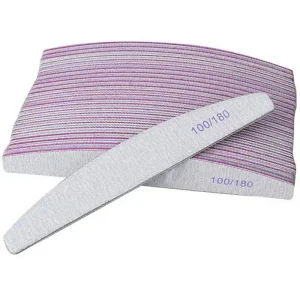 Professional White Zebra 80 100 180 240 Double Side Custom Printed Logo Mini Sanding Buffer Japanese Nail File