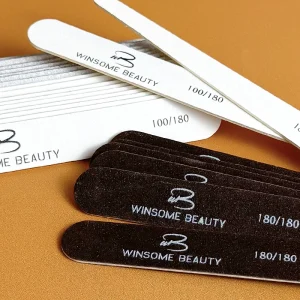 Professional Wood Nail File Super Thin Washable Double Side 100 180 180 240 180 180 Grits Sanding Nail Buffer