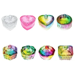 Professional and Home Use Nail Stamper with Dappen Dish Glass Crystal Cup Art Nails Tips Tools for Nail Art