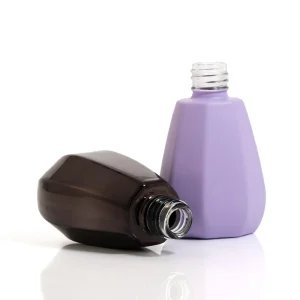 Purple Manicure Bottle Gel Polish Bottle 15ml Unique Shape Nail Polish Bottle 15ml
