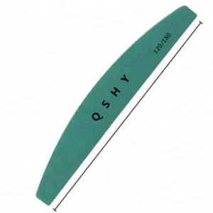 QSHY Custom Logo Private Label Nail Art Double Side Sponge Nail Polishing File Buffer