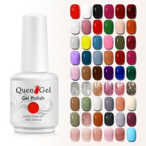 QUENGEL Gel Polish Semi Permanent UV Gel Varnish 108 Color Nail Polish Gel for Nails Manicure