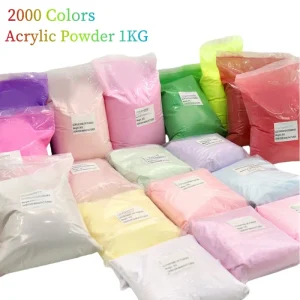 Quick Dry Finest Acrylic Nail System Natural Clear Acrylic Powder 1kg Mirror Effect Shining Luxury Bulk Colors