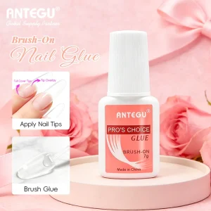 Quick Dry Good Quality Adhes Nail Glue for Nail Art With Brush on