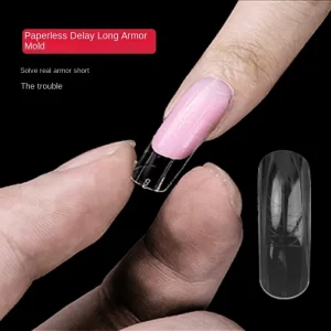 Quickly Builder Extension Paper Free Sculpted French Style Full Cover Round Pattern Long lasting Finger Nail Tips Forms