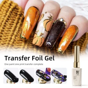 R S Nail 12g Transfer Foil Nail Gel Polish Easy Apply Long Lasting Strong Adhesion Foil Glue for Nails Art Stickers