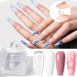 R S Nail High Glossy 3D Nail Gel Non Yellowing Sculpting Gel Non Stick Hand Solid Builder Gels for Nail Extension