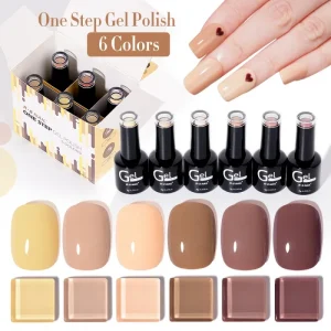 R S Nail High Quality Long Lasting Soak Off Gel Nail Polish Set Private Label 3 in 1 One Step Gel Polish Kit