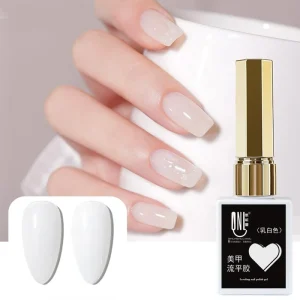 R S Nail Private Label Hema Free Self-leveling Gel Nail Polish Nails Supplies Salon Gradient White UV Gel