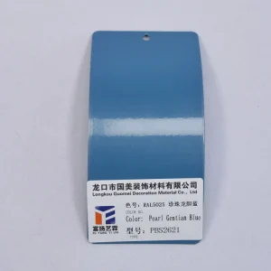 RAL5025 Pearl Dragon Tail Blue Eco Friendly State of the Art Acrylic Liquid Coating Polyester Powder Spraying Plastic Powder