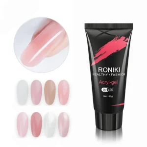 RONIKI 60g Poly Acryl Gel Nail Polish Private Label Extension Free Sample Gel Poly Nail Gel For Nail Salon