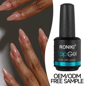 RONIKI Hard Layer Nail Top Coat Super Wear Resistant Stable Color Daily Nail Gel