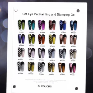RS Nail Cat Eye Pat Painting and Stamping Gel NO HEMA FREE High Definition Stamping Pat Pat Cat Eye Gel Polish