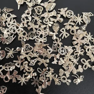 Random Mix Metal Butterfly Nail Accessories Art Decoration Stick on Nails