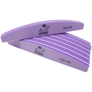Ready to Ship Professional Nail Buffer 80/80 100/180 180/180 180/240 Grit Half Moon Shape Manicure Nail File Sponge Nail Files