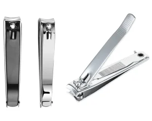 Ready to Ship Strong Durable Carbon Steel Manicure Nail Clippers Cutter with Nail File for Nail Beauty Tools and Private Label