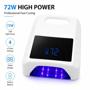 Rechargeable Automatic UV LED Nail Lamp with Customizable Logo High Power Fast Curing Gel Polish Lamp