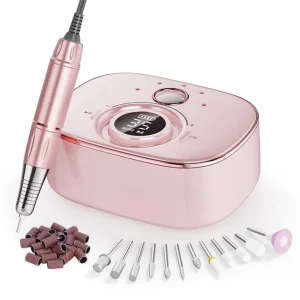 Rechargeable Fashionable Color Cordless Electric Nail Drill 35000 Rpm Nail Drill Bits Set for Acrylic Nail