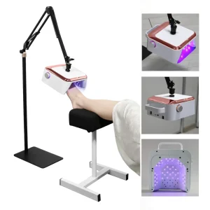 Rechargeable Induction Foot Nail Lamp Set Charging LED Light & Salon Foot Rest Stand
