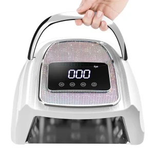 Rechargeable Portable 120W LED Nail Lamp High Power Metal Construction Reflective Inner Lining LCD Touch Screen Fast drying UV