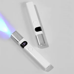 Rechargeable USB 3Watts UV LED Nail Lamp Fast Curing Mini Gel Nail Dryer Hand held LED Nail Torch Flash Cure Gel Tips