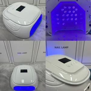 Rechargeable UV LED Nail Lamp Fast Curing High Power Automatic Gel Nail Art Polish Drying 126W Nail Lamp