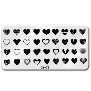 Rectangular Nail Stamping Plate Christmas Snowflake Butterfly Nail Stamping Plate French Tool
