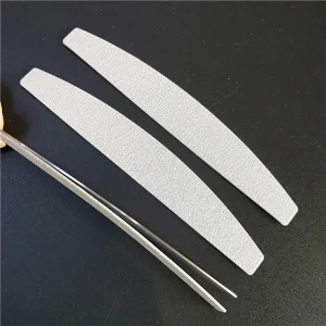 Replaceable Nail File Pads Zebra Metal Nail File Metal Frame Replacement Sandpaper Stainless Nail File