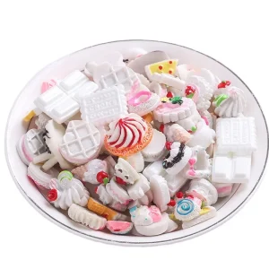 Resin Accessories Blessing Bag Food Play Cake Simulation Cream Glue Diy Jewelry Accessories DIY Nail Art Charms Decoration