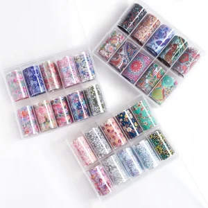 Retail Factory Selling Professional Nail Sticker 3D Nail Art Transfer Foil Stickers